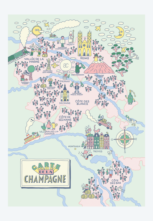 Carte de la champagne par BEN TARDIF
